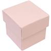 Generico 10X FIBRA ROSA 5x5x5 cm Scatola portaconfetti Fondo Coperchio BOMBONIERA 0LB0