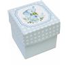 Generico 10X ELEFANTINO AZZURRO 5x5x5 cm Scatola portaconfetti Fondo e Coperchio 0LB0