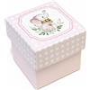 Generico 10X ELEFANTINO ROSA 5x5x5 cm Scatola portaconfetti Fondo e Coperchio 0LB0