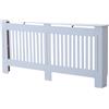 DecHome Copritermosifone in Legno Mdf Bianco 172x19x81 cm DecHome