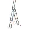 FACAL Scala Alluminio Genia Trasformabile a 3 Rampe 9+9+9 Gradini 682 cm G300-3 Facal