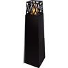 Divina Fire Camino a Bioetanolo da Giardino Vulcano Nero 40x40x145 cm DF94796 Divina Fire