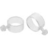 2 Pcs Fibbia Di Fissaggio Per Asta Portabandiera Da Esterno Accessori Clip Pali