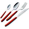 Eme Set posate tavola 24 pz Inox CROMO Rosso P13BCM 73