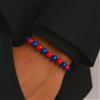 Bracciale Perle Rosso Blu Bologna Cagliari Genoa calcio braccialetto uomo donna