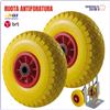 2 RUOTA per CARRELLO gomma PIENA carrelli ruote antiforatura portapacchi 260 mm