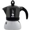 Bialetti Caffettiera Bialetti, modello 0006934 MOKA INDUCTION, Cromo e Nero, per caffè