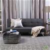 DIVANO LETTO SOFà TESSURO GRIGIO SCURO MODERNO 168x83x H 75.5 CM GAMBE METALLO