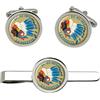 Giftshop UK Escadron De Chasse 5.1-10.2cmLa Fayette " Gemelli E Fermacravatta Set