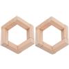 2 pezzi Dispositivo in legno per lampada a base di decorativo per lampada