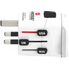 Skross, Adattatore da viaggio Pro World prese universali, Bianco