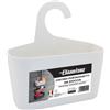 DIANFLEX CESTINO CON GANCIO DA DOCCIA BOX DOCCIA BAGNO PORTAOGGETTI BIANCO ITA