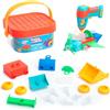 Educational Insights Learning Resources Secchio di Costruzione Design & Drill, Giocattolo STEM, 41 Pezzi con Trapano Giocattolo Elettrico, Gioco da Viaggio per Maschi e Femmine, dai 3 Anni in avanti