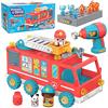 Educational Insights Learning Resources Camion dei Pompieri con Bolt Buddies Design & Drill, Gioco di Costruzione per sviluppare la motricità fine