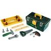 Theo Klein 8305 Cassetta degli attrezzi Bosch I Con trapano avvitatore a batteria Ixolino cordless e numerosi accessori tra cui martello, sega, chiave inglese I Dimensioni: 32 cm x 20,5 cm x 15 cm