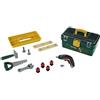 Theo Klein 8609 Cassetta degli Attrezzi Bosch, con Avvitatore a Batteria Ixolino, con Accessori Come Martello, Sega, Chiave Inglese Regolabile, Giocattolo per Bambini a Partire dai 3 Anni di età