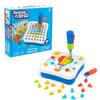 Educational Insights Design & Drill - L'Officina di rivettatura Che Fa Pop di Learning Resources, 54 Pezzi con rivettatrice azionata a Mano da premere, Giocattolo STEM, Bambini e Bambine, 3+