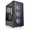 THERMALTAKE S200 TG ARGB CASE MID TOWER MINI-ITX MICRO-ATX ATX FRONTALE MESH PAN