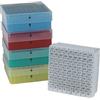 dutscher 049754 scatola di congelamento in polipropilene per 81 cryotubes 5 ml, colore verde