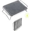 Ompagrill Piastra ollare (40x30cm) con supporto pieghevole DS30 40SP