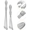 2 Pcs Piccola Frusta Per Uova Mini Sfera Del Miscelatore Manuale