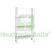 UTENSILERIA 1PZ SCAFFALE IN KIT 4 RIPIANI BIANCO 4 RIPIANI CM.80X30X151H.: