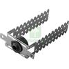 UTENSILERIA 100PZ STAFFA ANTIVIBRANTE REGOLABILE DISTANZIATURA PARETE 3 12 CM: