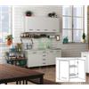 UTENSILERIA 1PZ KIT CUCINA PENSILE 2 ANTE SCOLAPIATTI 80X32XH72 CM BIANCO: