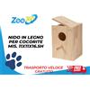 Altro NIDO IN LEGNO PER COCORITE MIS.11x11x16.5h + TRASPORTO GRATIS