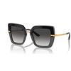 DOLCE & GABBANA Occhiali da Sole HALF PRINT DG 4373 Black Grey/Grey Shaded 52/21/140 donna