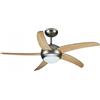 V-TAC VT-6053-5 Ventilatore LED da Soffitto 2*E27 con Motore a Corrente Alternat
