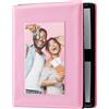 Zink Mini Album Fotografico 2x3 con 64 Tasche e Copertina Trasparente (Rosa) - Compatibile con Carta ZINK 2x3, Kodak, Polaroid, HP, Canon, Fujifilm