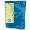 Calligraphe 17427C - Conf. 5 quaderno spirale A4 22,5x29,7 cm 160 p 70g blu