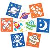 Baker Ross Stencil con il Sistema Solare (confezione da 6)- Novità giocattoli per bambini, perfetti come giocattoli o regalini di fine festa.