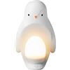 Tommee Tippee Luce da notte portatile pinguino per stanza da letto 2-in-1 con luce a uovo portatile, luminosità regolabile, alimentata via USB