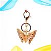 1Pc Fashion Cat's Eye Stones Portachiavi farfalla Unico adorabile strass