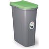 Stefanplast Pattumiera differenziata (40Lt) con ruote HOME ECO SYSTEM Verde