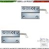 Securvera Sensori Antifurto Porta Blindata 2 Contatti Magnetico Infisso Ferroso Antifurti