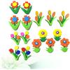 24 pezzi per adesivo fiore fai -da -te kit cartone animato 3d muro di adesivo