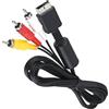 Cavo Audio Video AV S-Video a 3 RCA per Playstation 1 2 3 PS1 PS2 PS3