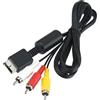 Cavo Audio Video AV S-Video a 3 RCA per Playstation 1 2 3 PS1 PS2 PS3