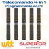 Superior Kit 10 telecomandi universali programmabili da computer