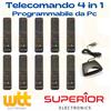 Superior 10pz Telecomando universale programmabile da PC - Programmatore incluso