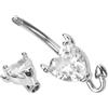 Anello di pancia Donne che penetrano l'anello dell'ombelico Devil Belly