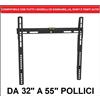 Superior Staffa TV Fissa Universale Samsung LG Sony 32-55 Pollici Slim Muro Parete VESA