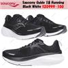 Saucony Guide 18 Running Nero Bianco S20999-100 Taglia Uomo