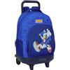 safta Sonic - Zaino grande con ruote, compatto, rimovibile, ideale per bambini di diverse età, comodo e versatile, qualità e resistenza, 33 x 22 x 45 cm