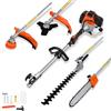 AMC Decespugliatore a scoppio 4 in 1 tagliasiepi troncarami e motosega 52cc 2 tempi