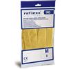 Reflexx Guanti Lattice Felpati Reflexx 90 Riutilizzabili Gialli Antiscivolo Pulizie 30cm