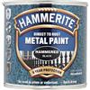 Hammerite Smalto Antiruggine Diretto su Metallo, Effetto Martellato Nero, 250ml
